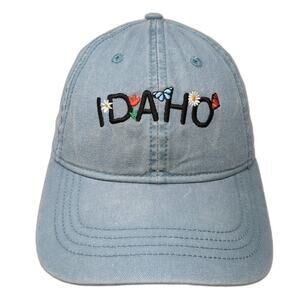 Idaho Slideback Baseball Cap Blue One Size Adjustable Embroidered Home Free